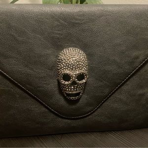 Black clutch bag